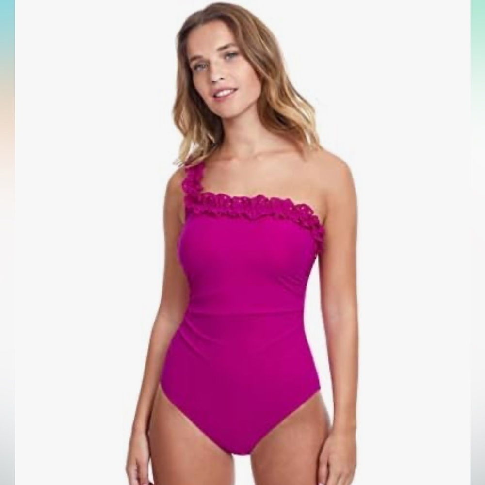 Profile by Gottex womens Hula Dance One Shoulder One Piece One Piece Swimsuit